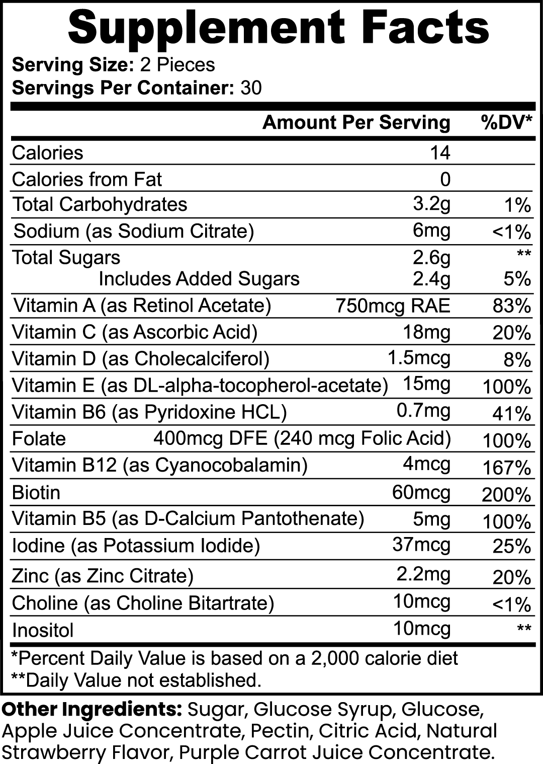 Multivitamin Gummies (Adult)