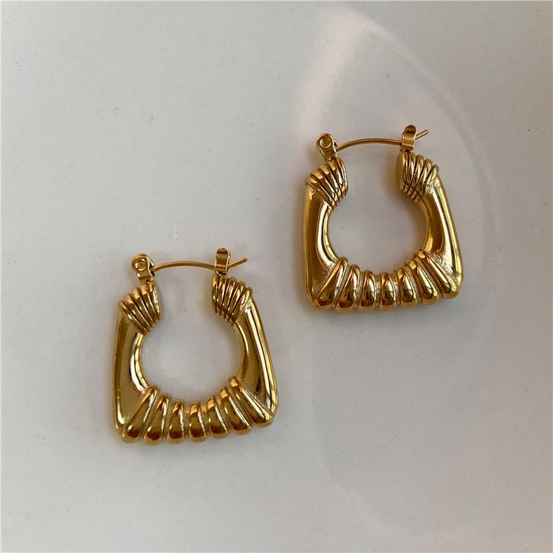 Valentina - Square Statement Hoops