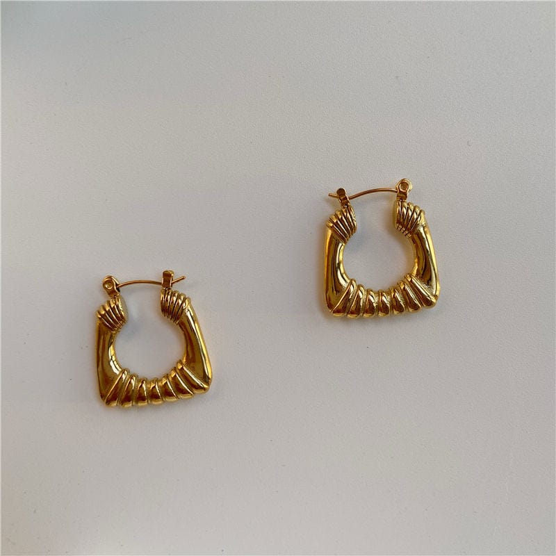 Valentina - Square Statement Hoops