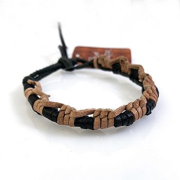 Balinese Tribal Evolution Leather Bracelet