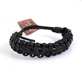 Balinese Tribal Evolution Leather Bracelet