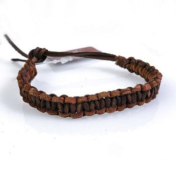 Balinese Tribal Evolution Leather Bracelet