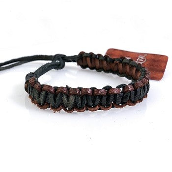 Balinese Tribal Evolution Leather Bracelet